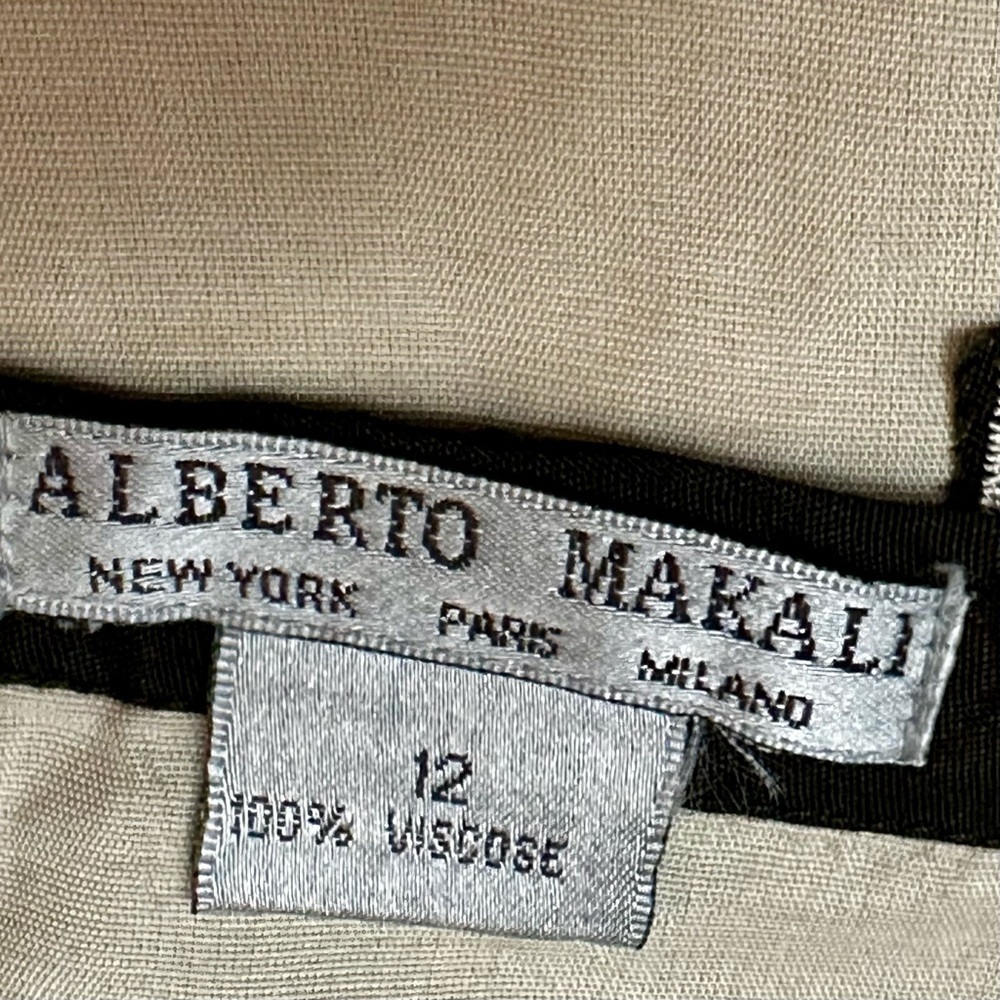 Alberto Makali Brown Cream Open Work Lace Mandala Boho Chic Statement Skirt - Picture 8 of 8